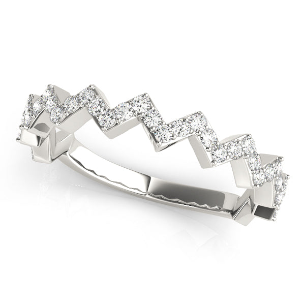 Zigzag Diamond Eternity Band