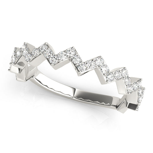 Zigzag Diamond Eternity Band