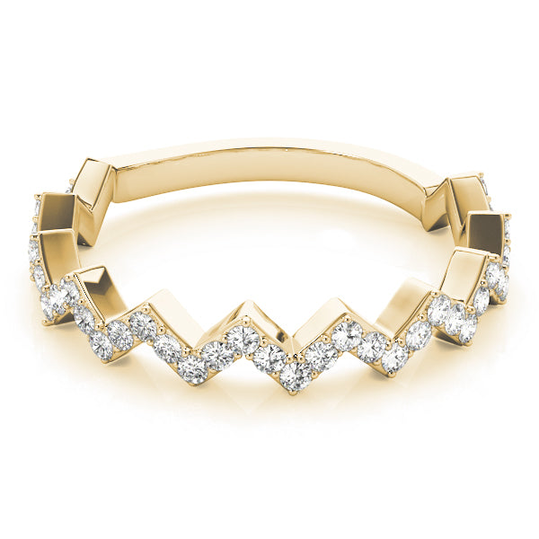 Zigzag Diamond Eternity Band