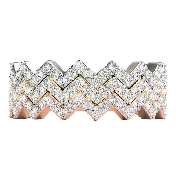 Zigzag Diamond Eternity Band