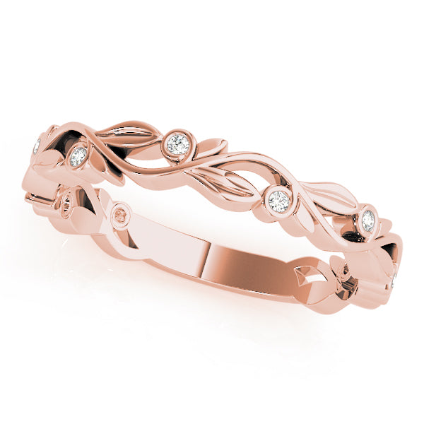 Diamond Leaf Eternity Band