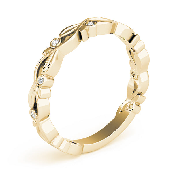 Diamond Leaf Eternity Band