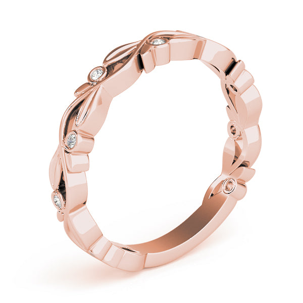 Diamond Leaf Eternity Band