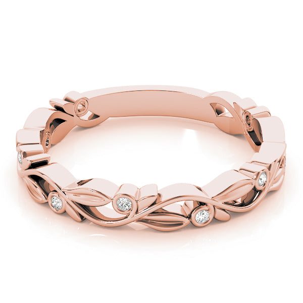 Diamond Leaf Eternity Band