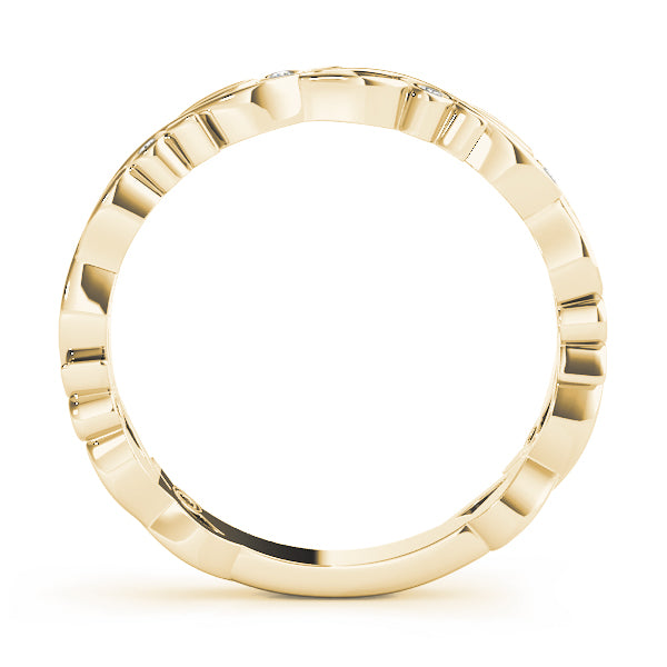 Diamond Leaf Eternity Band