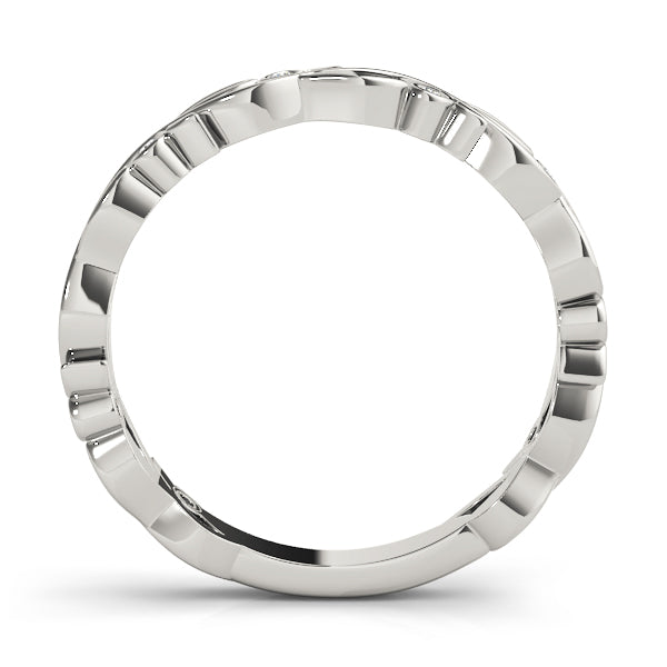 Diamond Leaf Eternity Band