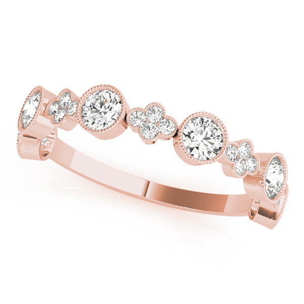 Floral-Inspired Diamond Wedding Band