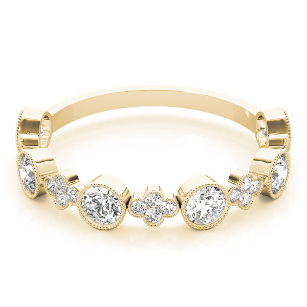 Floral-Inspired Diamond Wedding Band