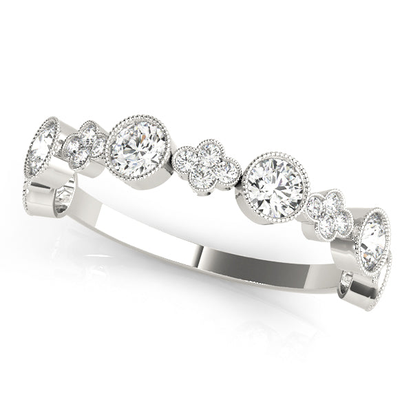 Floral-Inspired Diamond Wedding Band