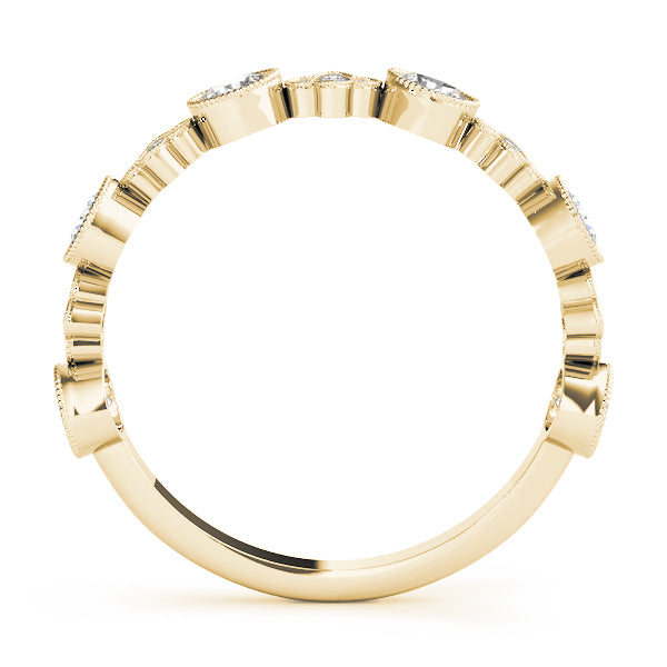 Floral-Inspired Diamond Wedding Band