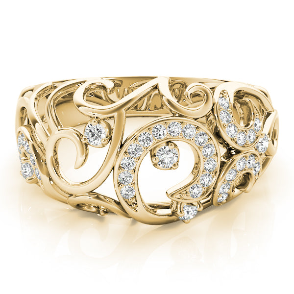 Filigree Diamond Ring
