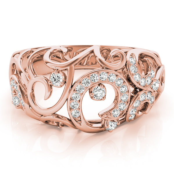 Filigree Diamond Ring