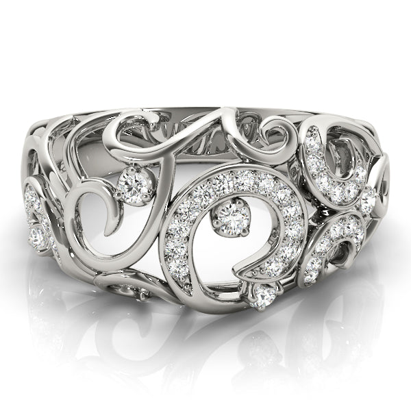 Filigree Diamond Ring