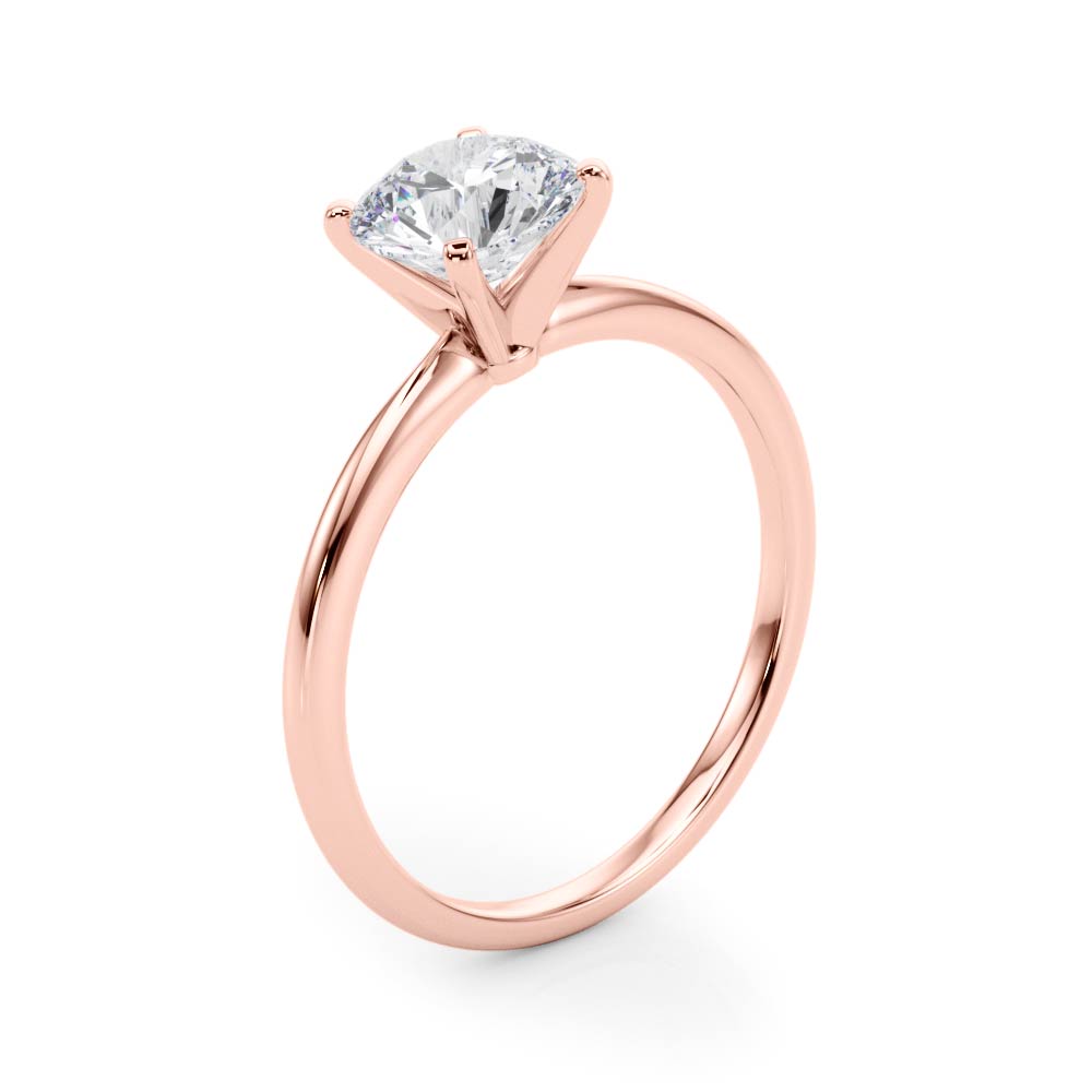 Classic Solitaire Diamond Engagement Ring Round 1 ct