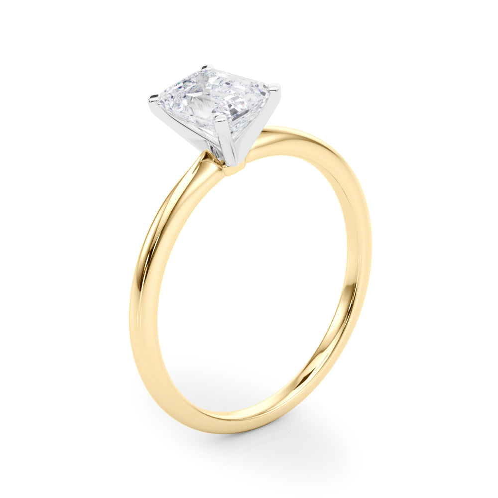 Classic Solitaire Diamond Engagement Ring Emerald 2 ct