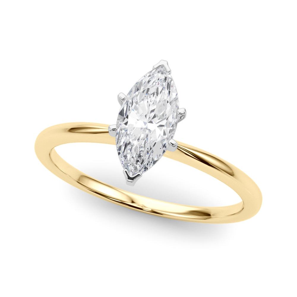 Classic Solitaire Diamond Engagement Ring Marquise 1 ct