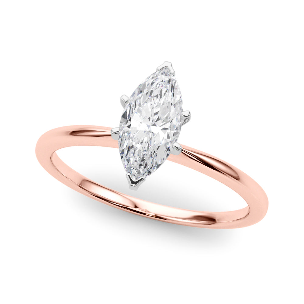 Classic Solitaire Diamond Engagement Ring Marquise 1 ct