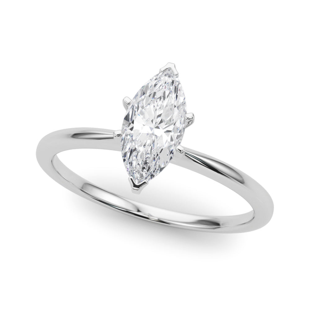 Classic Solitaire Diamond Engagement Ring Marquise 1 ct