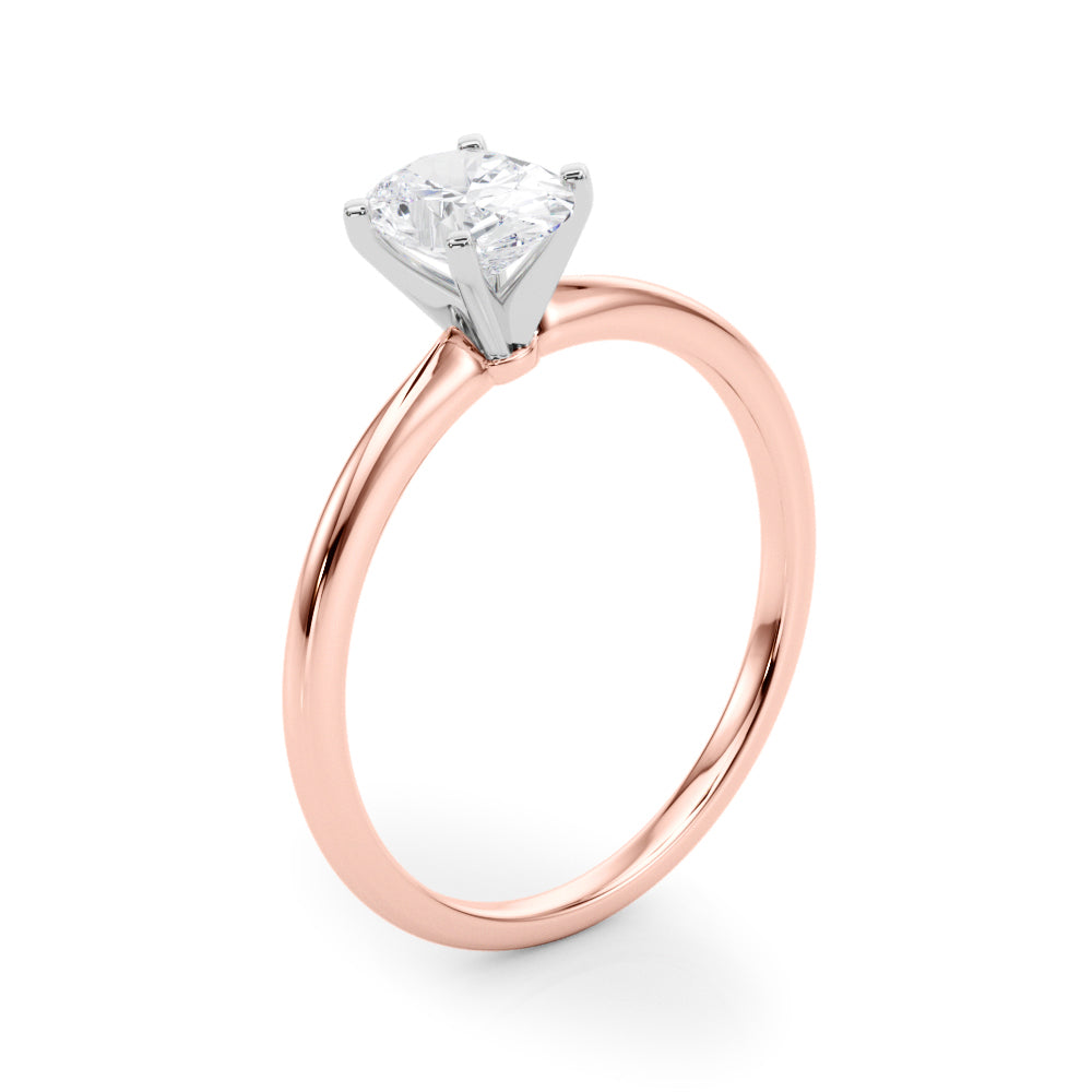 Classic Solitaire Diamond Engagement Ring Oval 1 ct