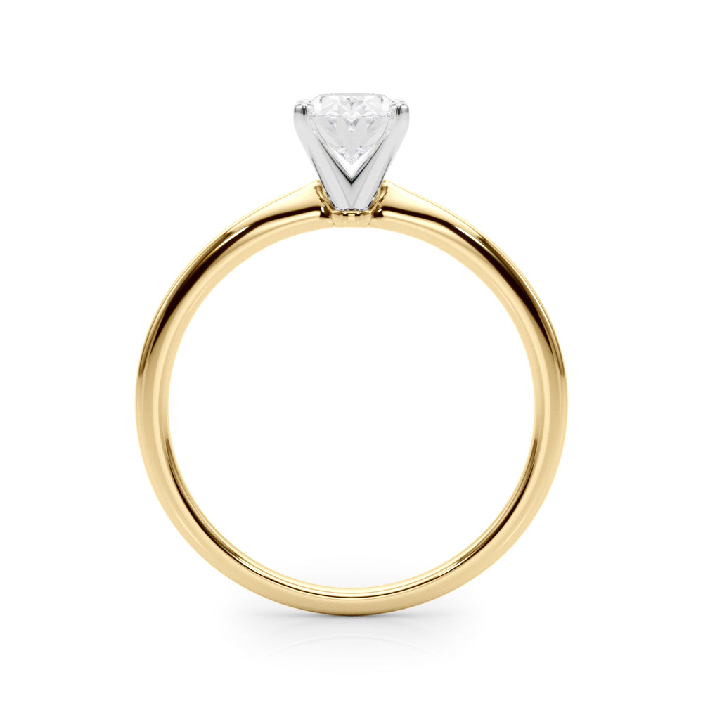 Classic Solitaire Diamond Engagement Ring Oval 1 ct