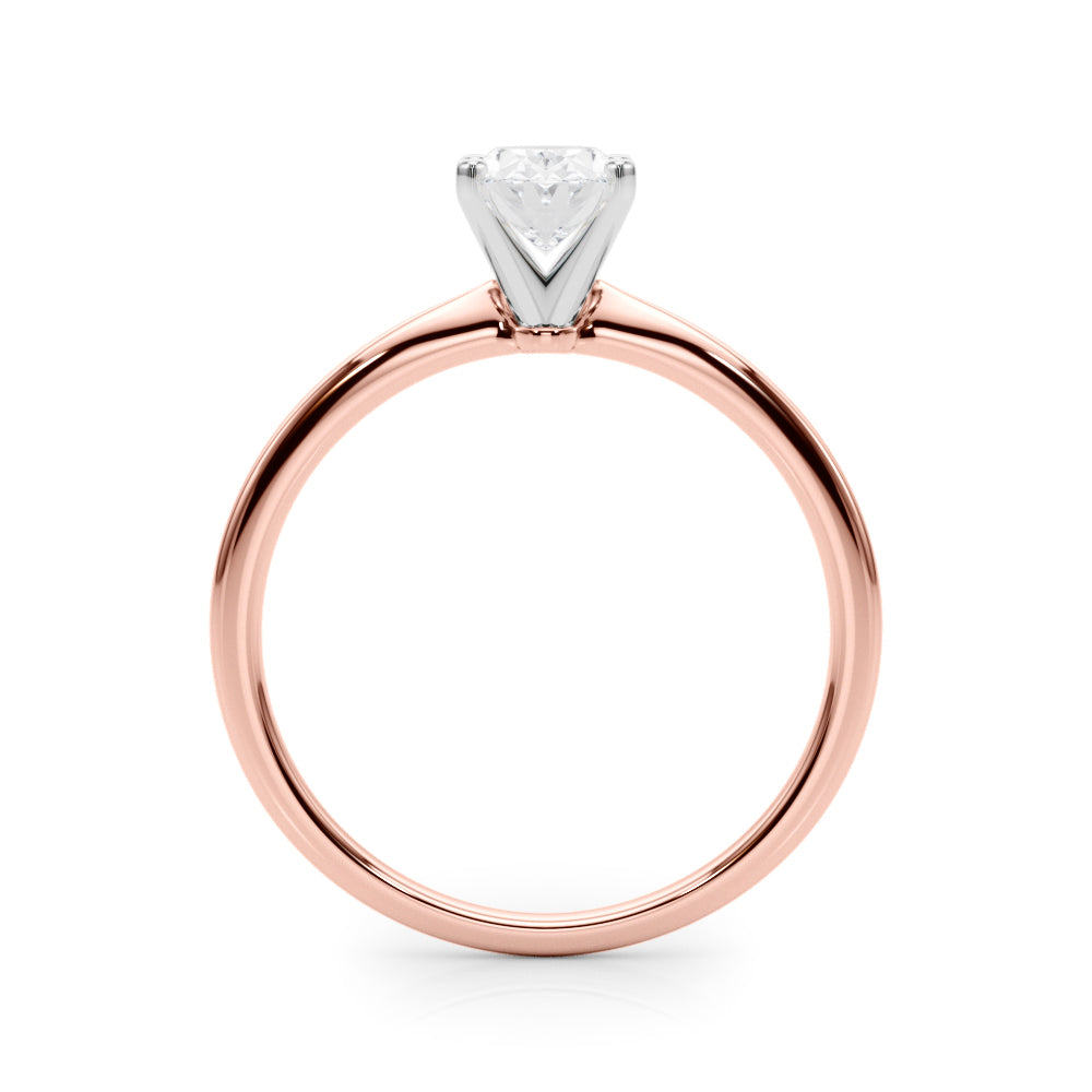 Classic Solitaire Diamond Engagement Ring Oval 1 ct