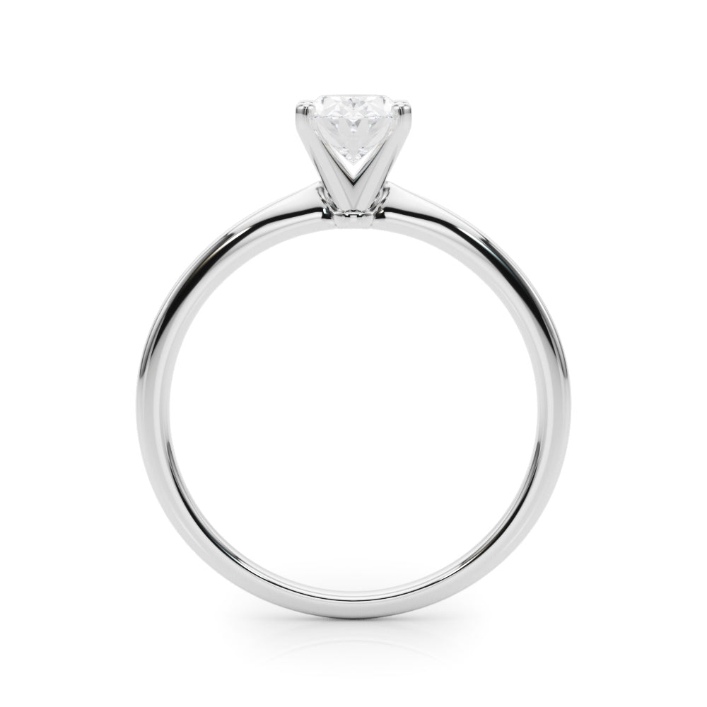 Classic Solitaire Diamond Engagement Ring Oval 1 ct
