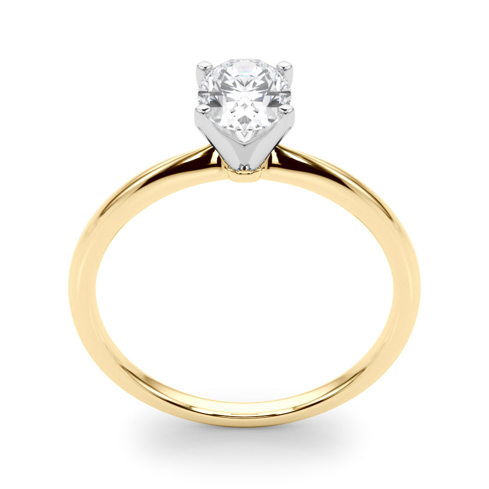 Classic Solitaire Diamond Engagement Ring Oval 1 ct