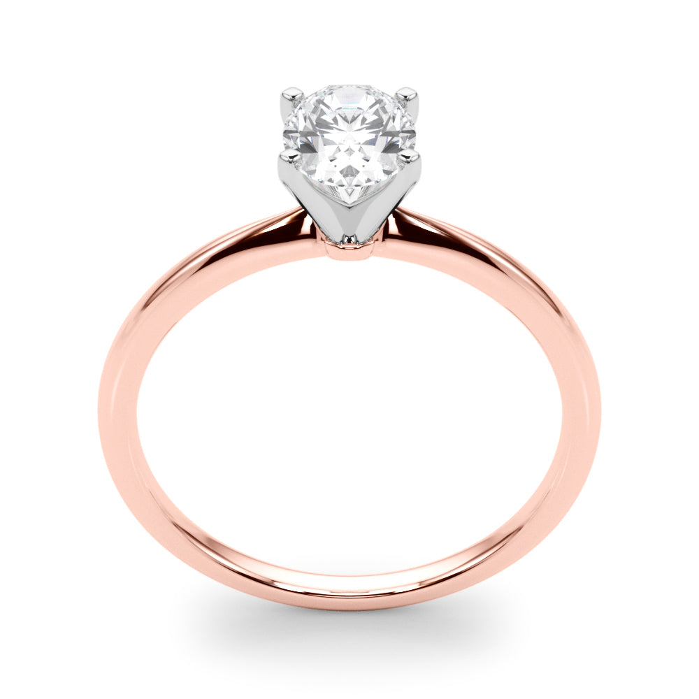 Classic Solitaire Diamond Engagement Ring Oval 1 ct