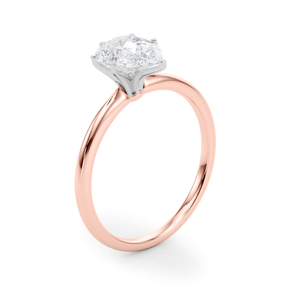 Classic Solitaire Diamond Engagement Ring Pear 2 ct