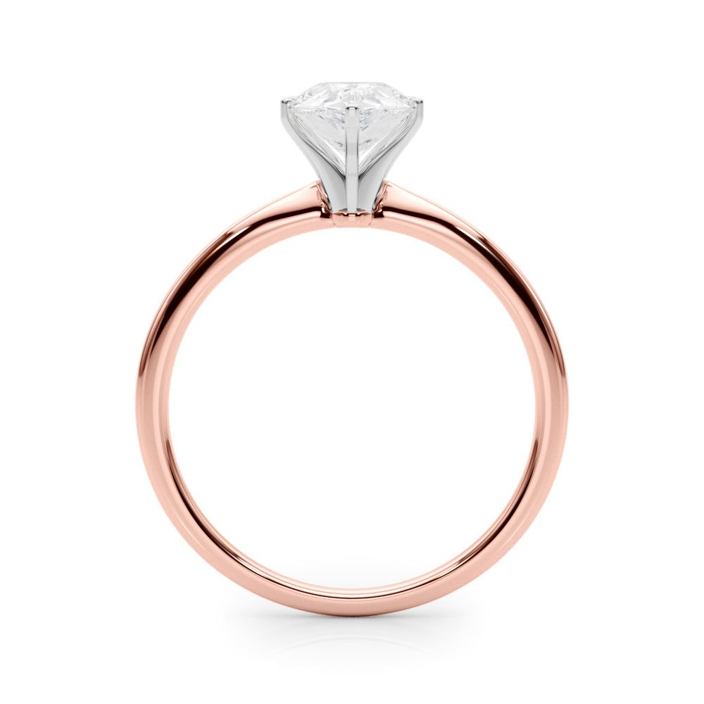 Classic Solitaire Diamond Engagement Ring Pear 2 ct