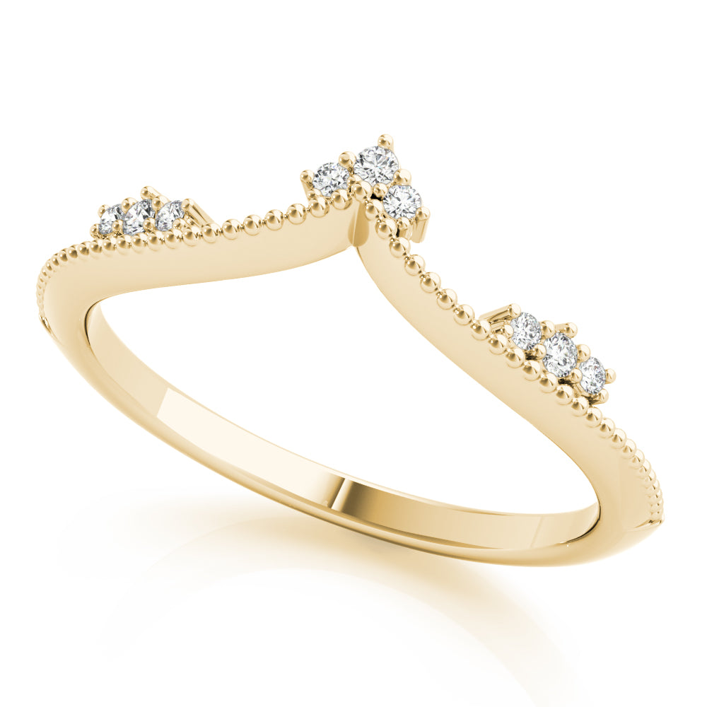 Delicate Vintage-Inspired Chevron Band