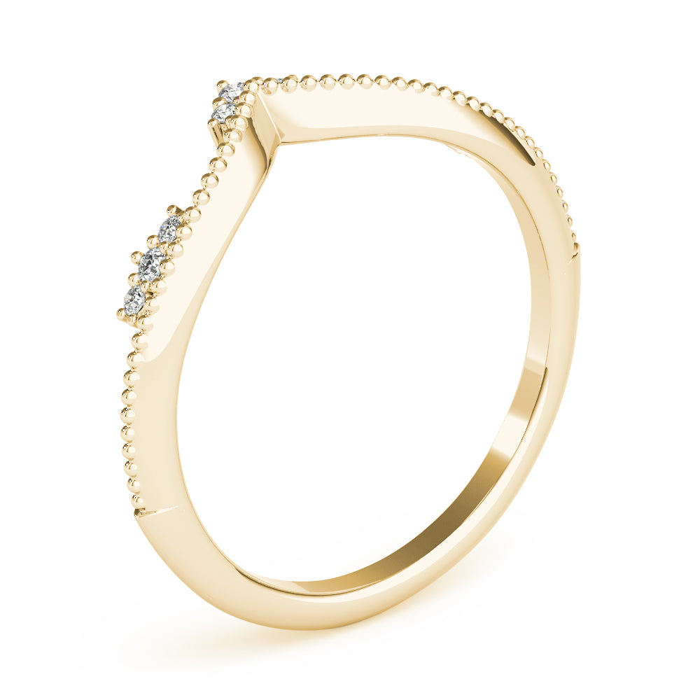Delicate Vintage-Inspired Chevron Band