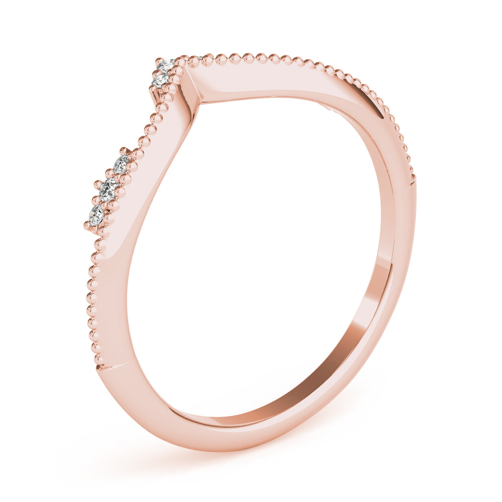 Delicate Vintage-Inspired Chevron Band