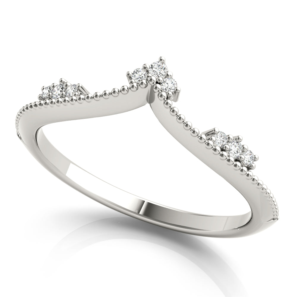 Delicate Vintage-Inspired Chevron Band