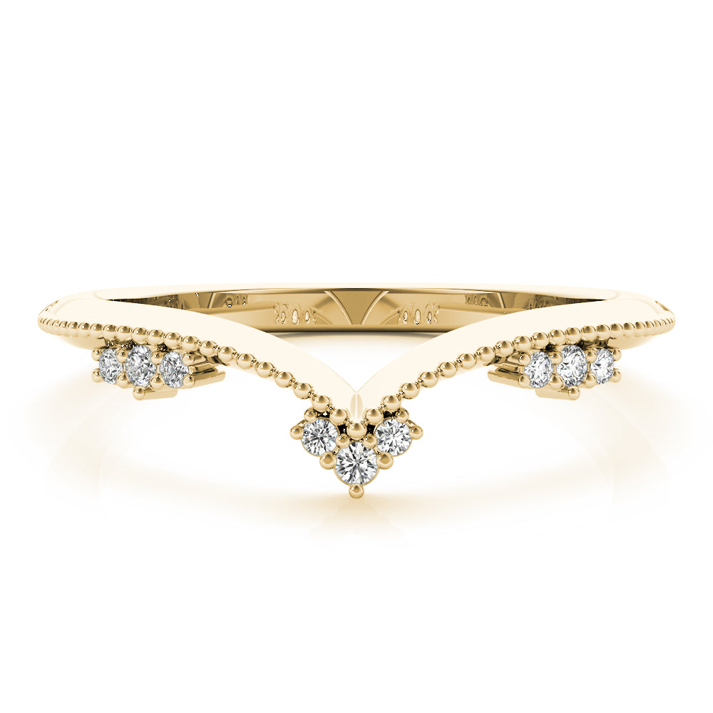 Delicate Vintage-Inspired Chevron Band