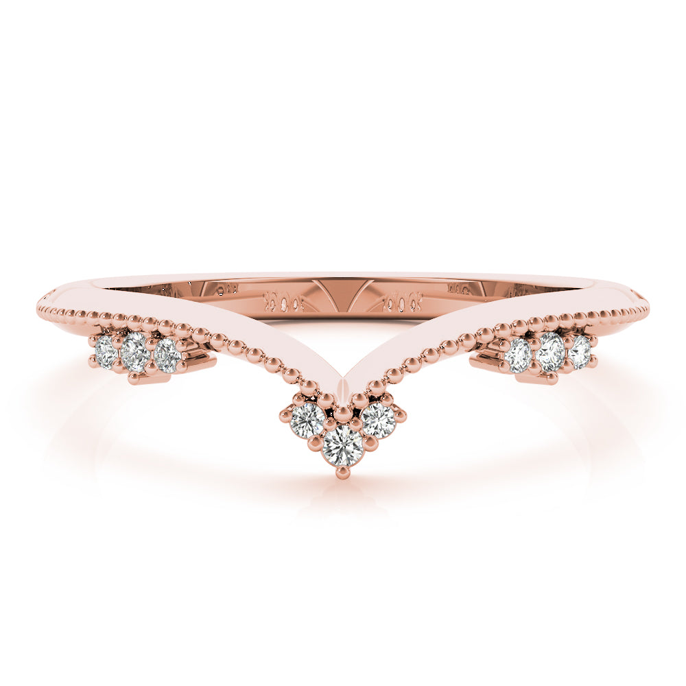 Delicate Vintage-Inspired Chevron Band