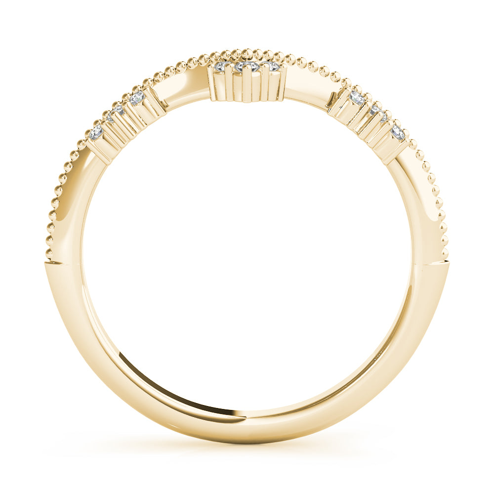Delicate Vintage-Inspired Chevron Band