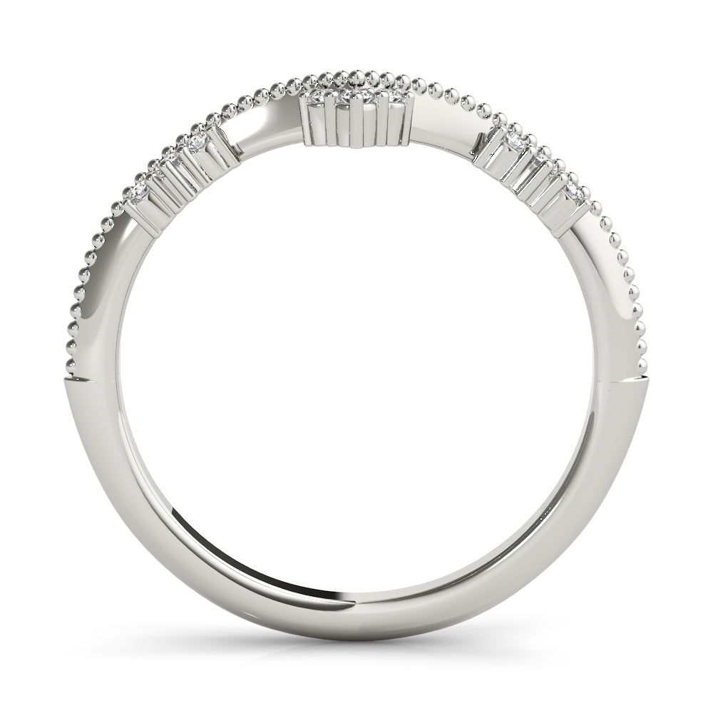 Delicate Vintage-Inspired Chevron Band
