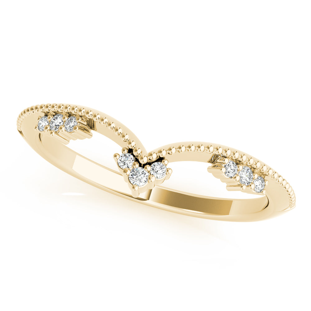 Delicate Vintage-Inspired Chevron Band