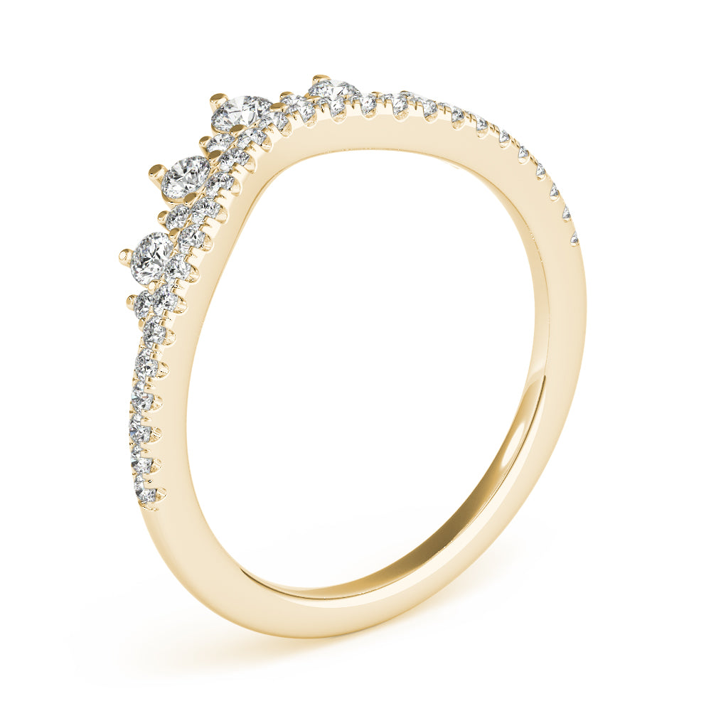 Regal Crown-Inspired Diamond Band