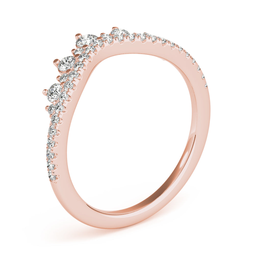 Regal Crown-Inspired Diamond Band