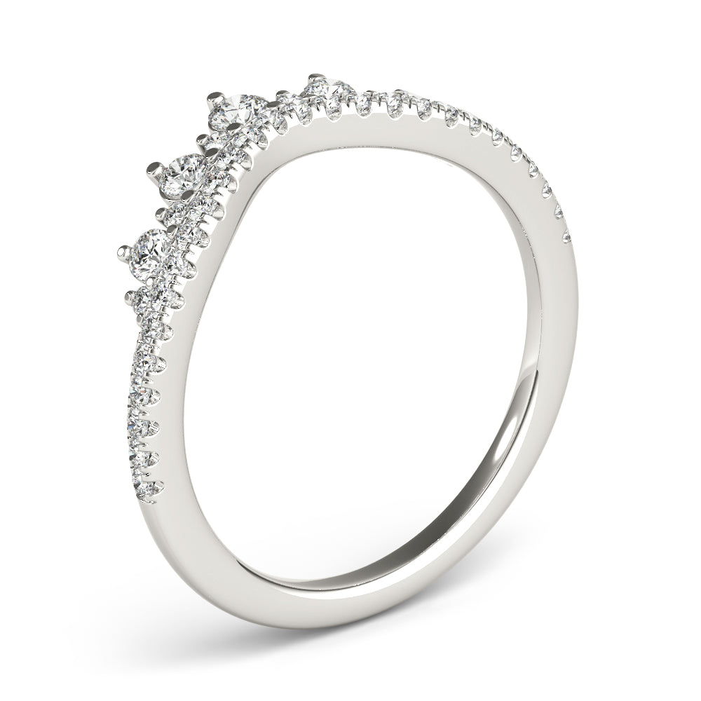 Regal Crown-Inspired Diamond Band