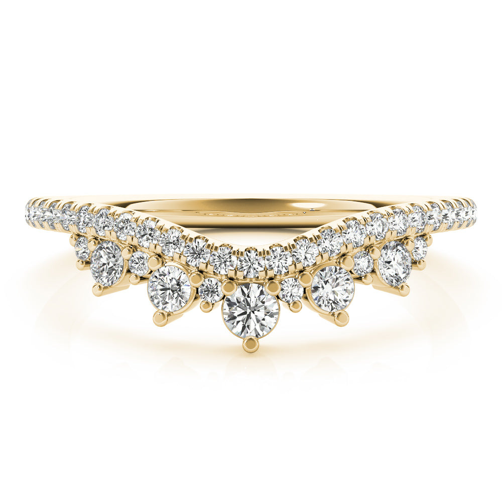 Regal Crown-Inspired Diamond Band