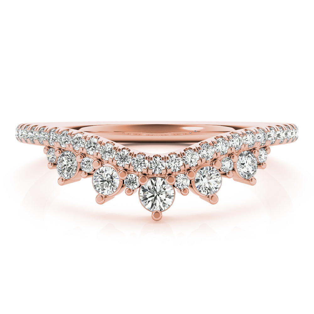 Regal Crown-Inspired Diamond Band