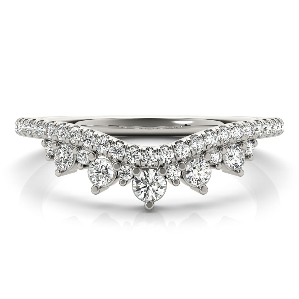 Regal Crown-Inspired Diamond Band