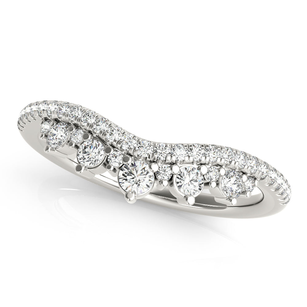 Regal Crown-Inspired Diamond Band