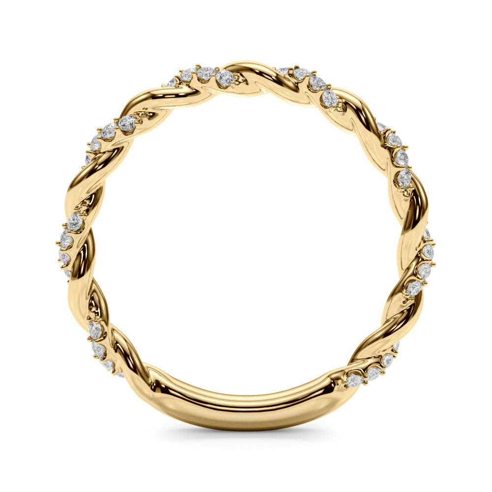 Twisted Diamond Eternity Band