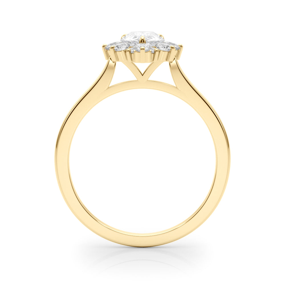 Teardrop Diamond Cluster Ring