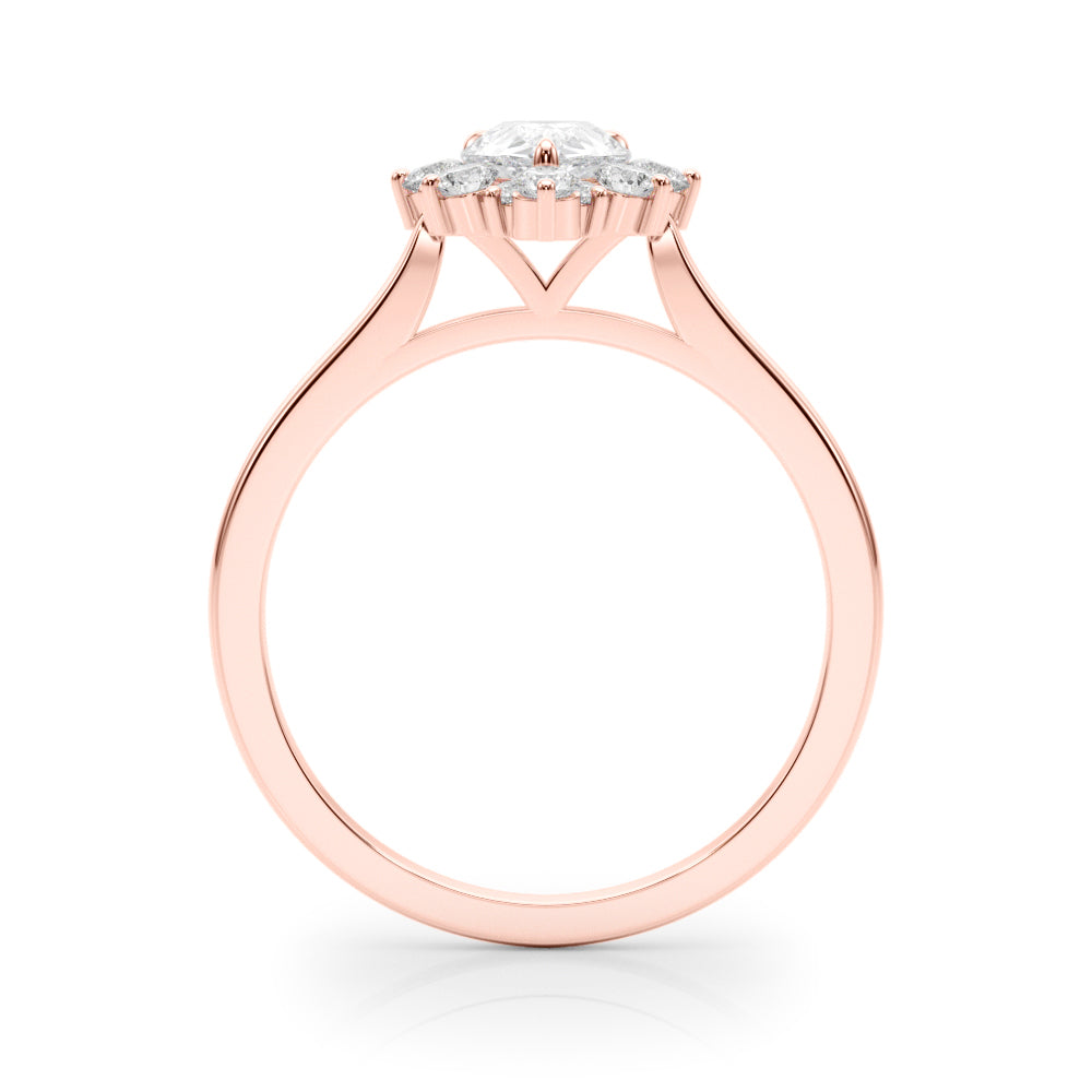 Teardrop Diamond Cluster Ring