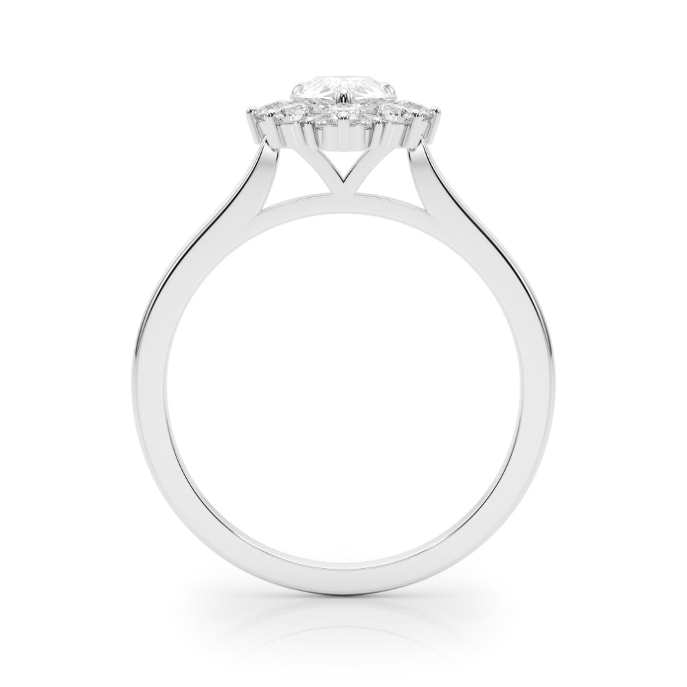 Teardrop Diamond Cluster Ring